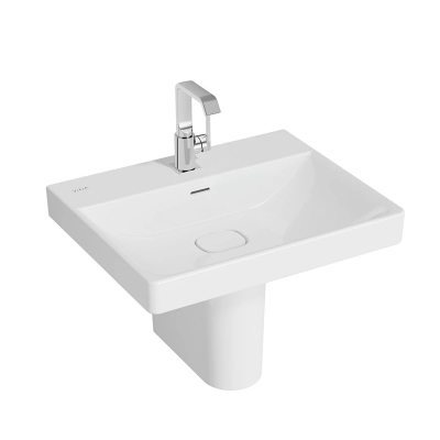 Vitra Metropole Lavabo 60x47 cm Tek Armatür Delikli, Su Taşma Delikli, Beyaz - 1