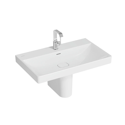 Vitra Metropole Lavabo 80x47 cm Tek Armatür Delikli, Su Taşma Delikli, Beyaz - 1