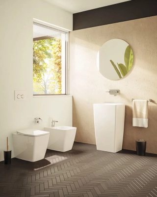 Vitra Metropole Yerden Klozet Rim-ex, Duvara Tam Dayalı, 54 cm Beyaz - 3
