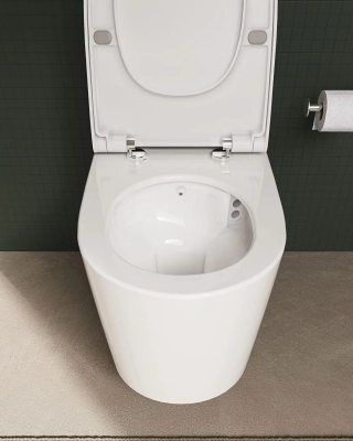 Vitra Nest Trendy Asma Klozet QuantumFlush, Gizli Montajlı, 57 cm Clean, Beyaz - 6