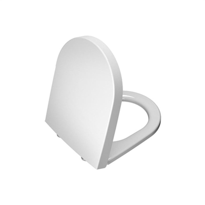 Vitra Nest Trendy Klozet Kapağı Duroplast, Üstten Sıkmalı Yavaş Kapanır, Kolay Sök-Tak, Metal Menteşeli, Beyaz - 1