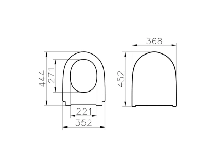 Vitra Nest Trendy Klozet Kapağı Slim, Duroplast, Üstten Sıkmalı Yavaş Kapanır, Kolay Sök-Tak, Metal Menteşeli, Beyaz - 2