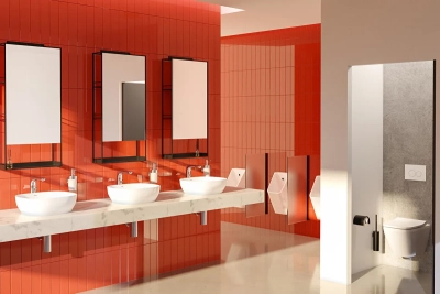 Vitra Outline Çanak Lavabo Dikdörtgen, 45x41 cm Armatür Deliksiz, Su Taşma Deliksiz, Clean, Beyaz - 3