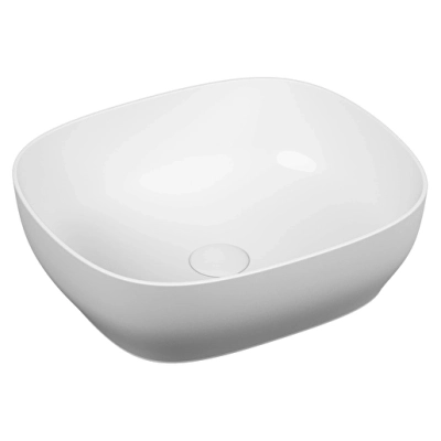 Vitra Outline Çanak Lavabo Dikdörtgen, 45x41 cm Armatür Deliksiz, Su Taşma Deliksiz, Clean, Beyaz - 2