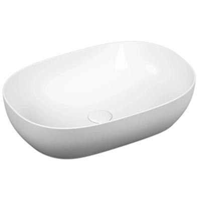Vitra Outline Çanak Lavabo Oval, 60x40 cm Armatür Deliksiz, Su Taşma Deliksiz, Clean, Beyaz - 2