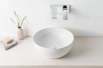 Vitra Outline Çanak Lavabo Yuvarlak, 40x40 cm Armatür Deliksiz, Su Taşma Deliksiz, Clean, Beyaz - 2