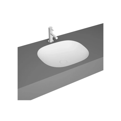 Vitra Plural Tezgahaltı Lavabo Oval, Kompakt, 45x38 cm Armatür Deliksiz, Su Taşma Deliksiz, Clean, Mat Beyaz - 1