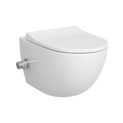 Vitra Sento Asma Klozet Rim-ex, Gizli Montajlı, 54 cm Taharet Borulu, Termostatik Entegre Musluklu, Beyaz - 3