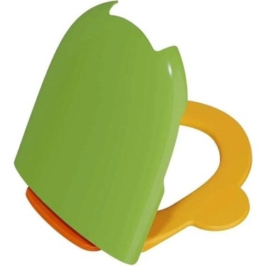 Vitra Sento Kids Klozet Kapağı Duroplast, Üstten Sıkmalı Yavaş Kapanır, Turuncu, Metal Menteşeli, Yeşil-Sarı-Turuncu - Vitra