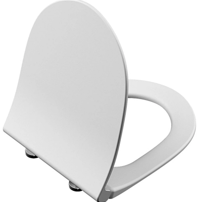 Vitra Sento Klozet Kapağı Slim, Duroplast, Üstten Sıkmalı Yavaş Kapanır, Kolay Sök-Tak, Metal Menteşeli, Mat Beyaz - 1