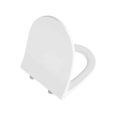 Vitra Sento Klozet Kapağı Slim, Duroplast, Üstten Sıkmalı Yavaş Kapanır, Metal Menteşeli, Beyaz - 1