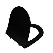 Vitra Sento Klozet Kapağı Slim, Duroplast, Üstten Sıkmalı Yavaş Kapanır, Metal Menteşeli, Mat Siyah - 1