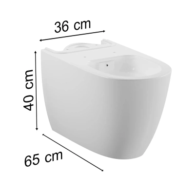 Vitra Sento Takım Klozet Rim-ex, Duvara Tam Dayalı, 65 cm Beyaz - 3