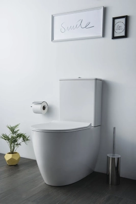 Vitra Sento Takım Klozet Rim-ex, Duvara Tam Dayalı, 65 cm Taharet Borulu, Beyaz - 2