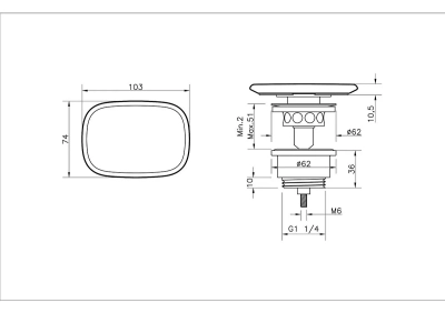 Vitra Sifon Tapası Mat Taş Gri - 2