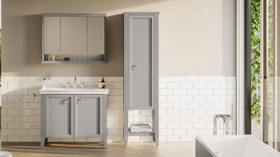 Vitra Valarte Etajerli Lavabo 100x53 cm Tek Armatür Delikli, Su Taşma Delikli, Beyaz - 3