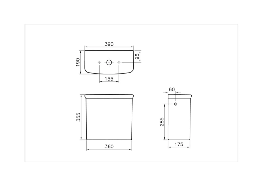 Vitra Valarte Rezervuar Üstten Kumandalı, Alttan Su Girişli, Beyaz - Vitra (1)