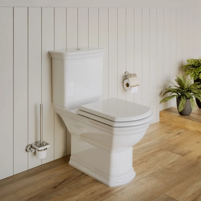 Vitra Valarte Takım Klozet Arkası Açık, 70 cm Taharet Borulu, Beyaz - 1