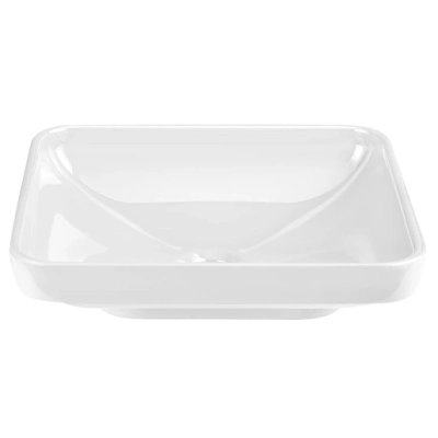 Vitra Water Jewels Çanak Lavabo Kare, Kompakt, 40x39 cm Armatür Deliksiz, Su Taşma Deliksiz, Clean, Beyaz - 1