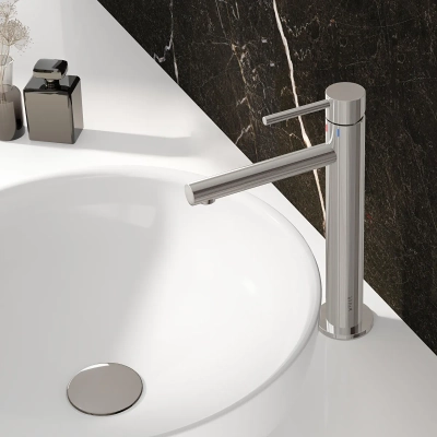 Vitra Water Jewels Çanak Lavabo Yuvarlak, Kompakt, 40x40 cm Armatür Deliksiz, Su Taşma Deliksiz, Clean, Beyaz - 3