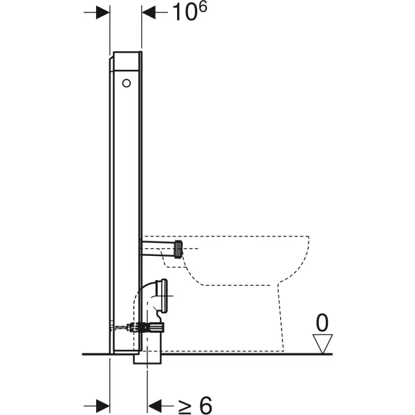 Geberit Monolith Plus Yere Oturan Klozet Modülü – 101 cm, Antrasit Cam - Geberit (1)