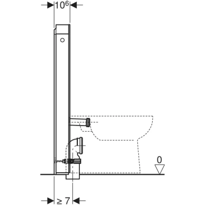 Geberit Monolith Yere Oturan Klozet Modülü – 101 cm, Kum Grisi Cam - 3