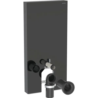 Geberit Monolith Yere Oturan Klozet Modülü – 101 cm, Siyah Cam - 1