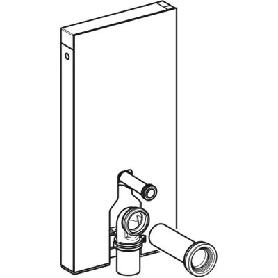 Geberit Monolith Yere Oturan Klozet Modülü – 101 cm, Siyah Cam - 3